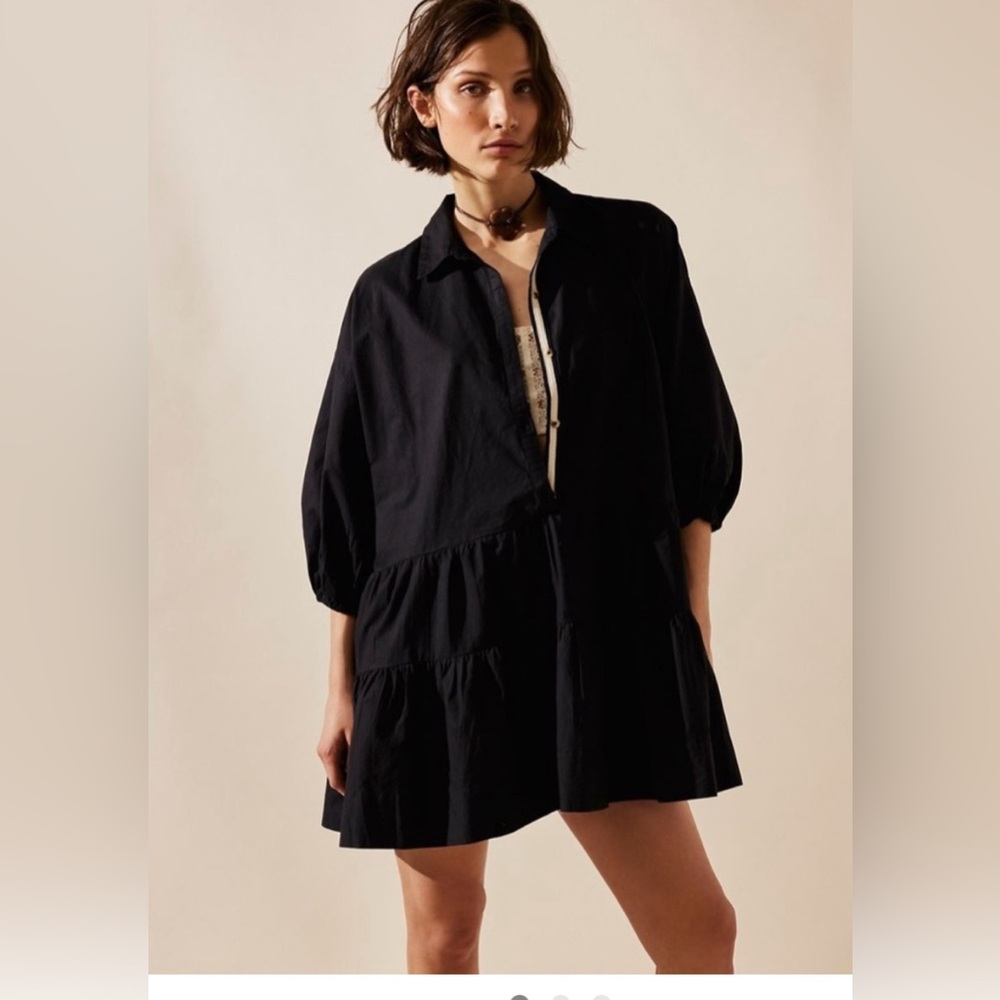 Free people misha mini dress size medium in black